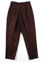 Brown Pleated Pants 1