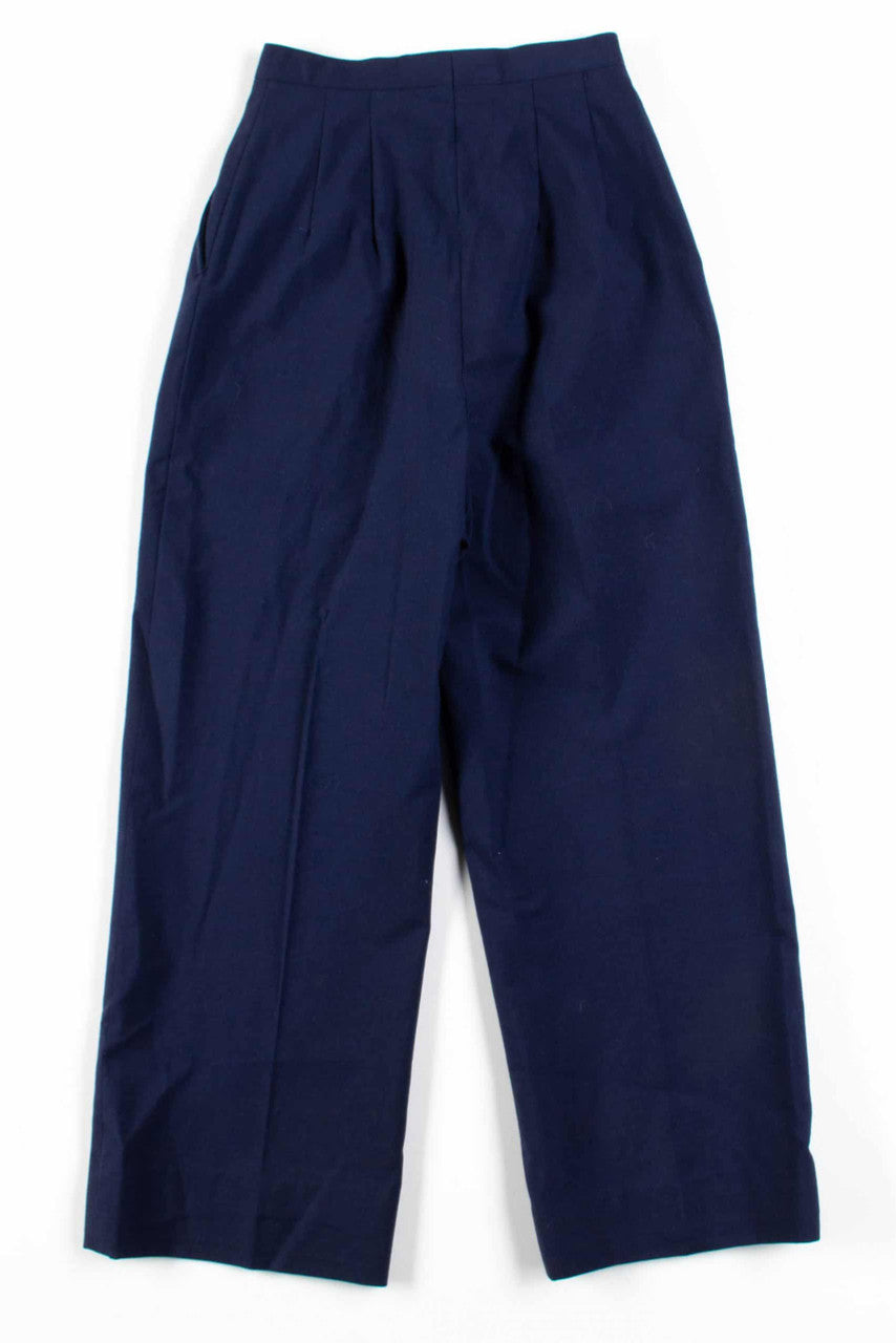 Navy Pleated Uniform Pants (sz. 8L)