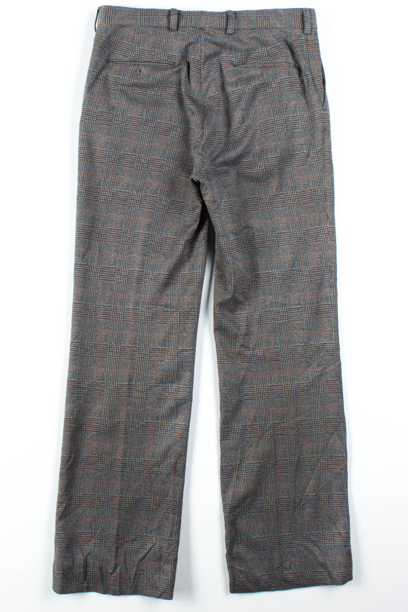 Grey Plaid Pants