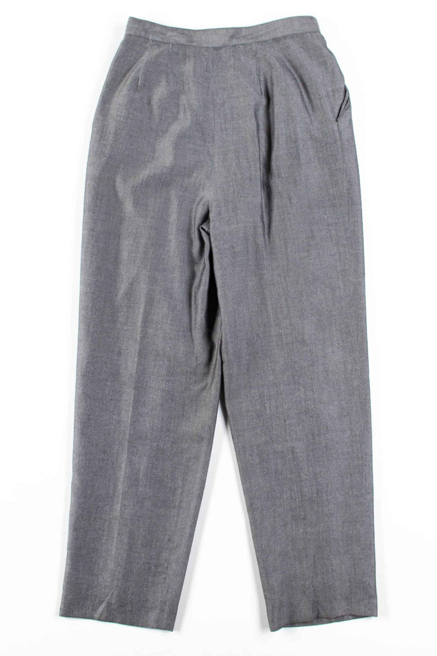 Grey Metallic High Waisted Pants (sz. 6)