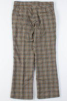 Brown Plaid Pants