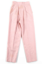 Deadstock Pink Wrap High Waisted Vintage Pants (sz. 8)