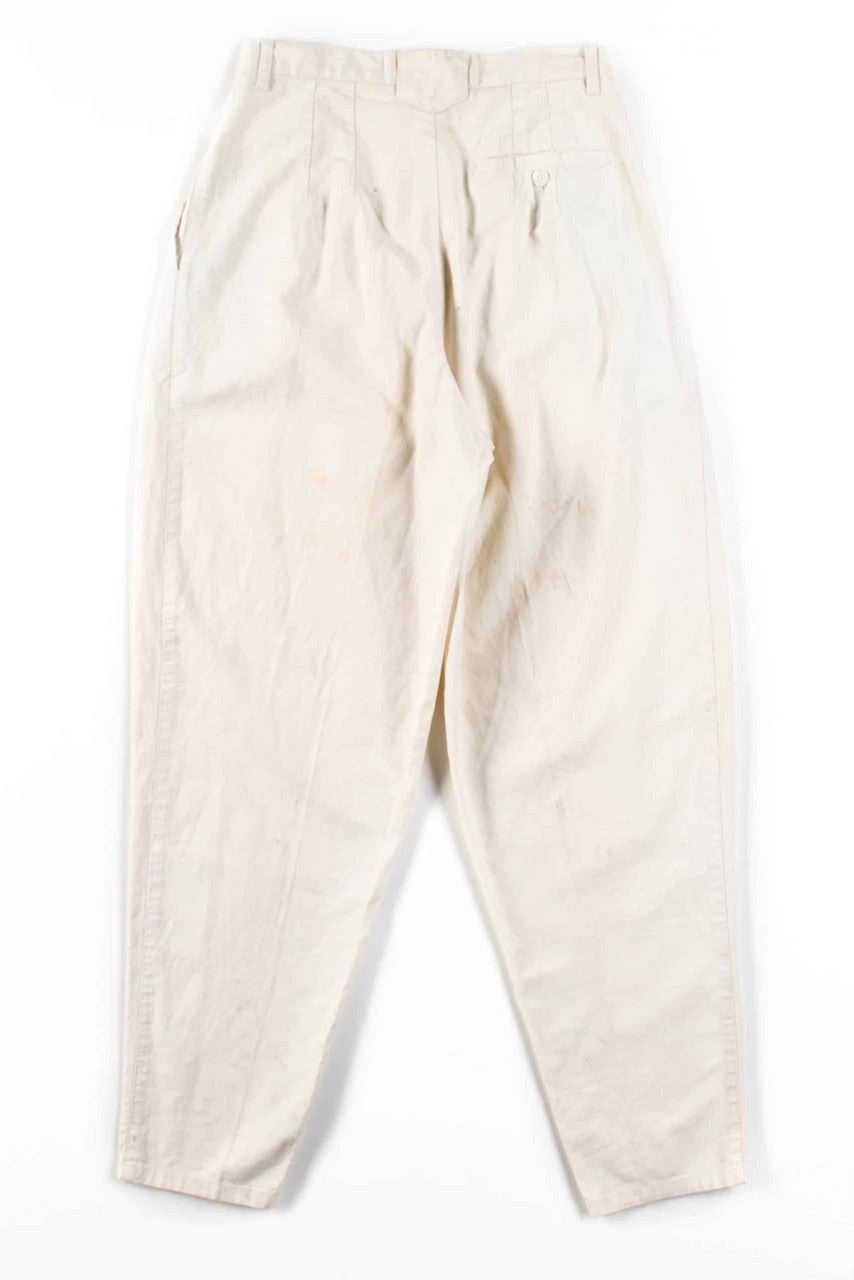 White High Waisted Pants (sz. 8)
