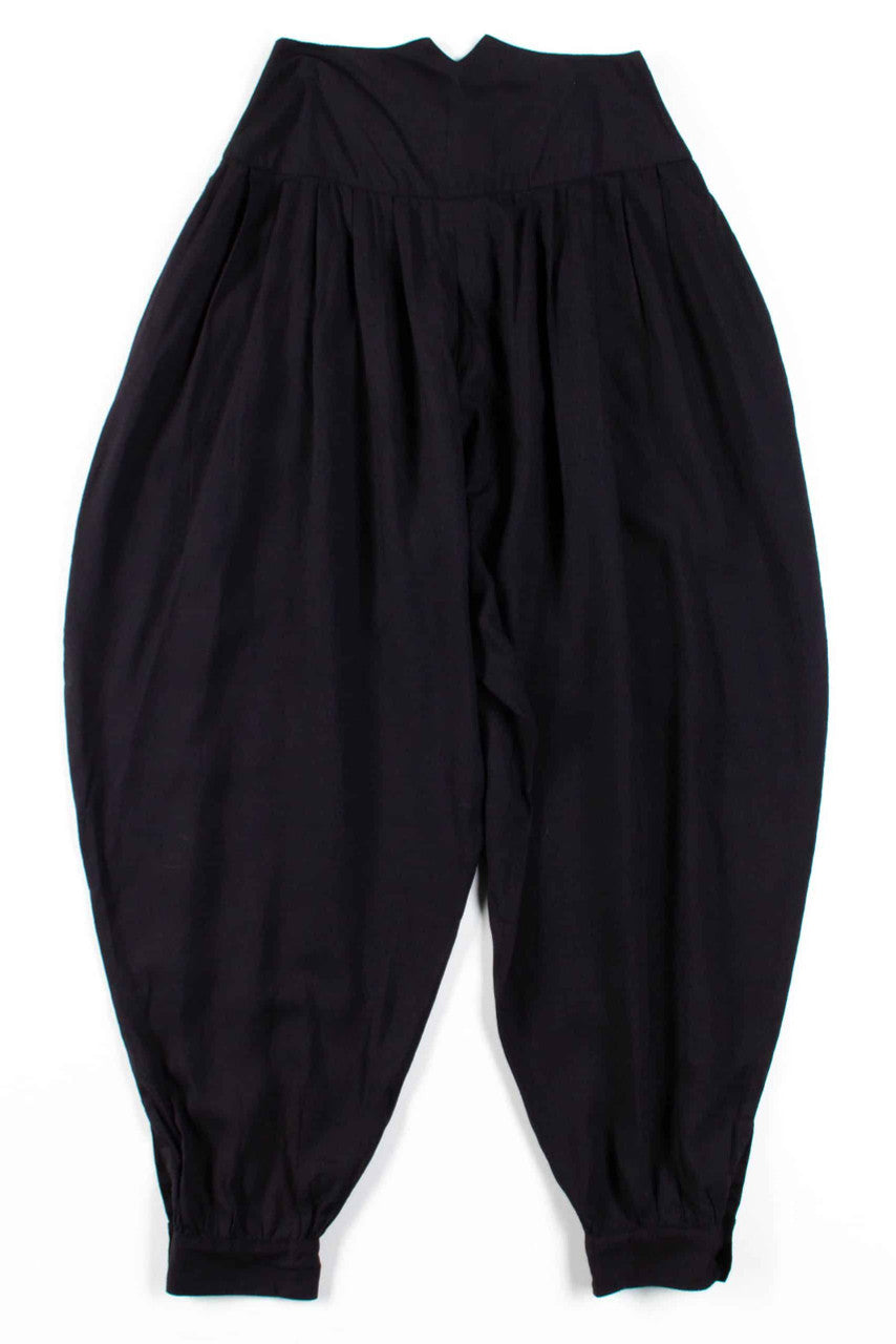 Black Button Up High Waisted Pants