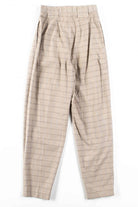 Tan Plaid High Waisted Pants (sz. 7)