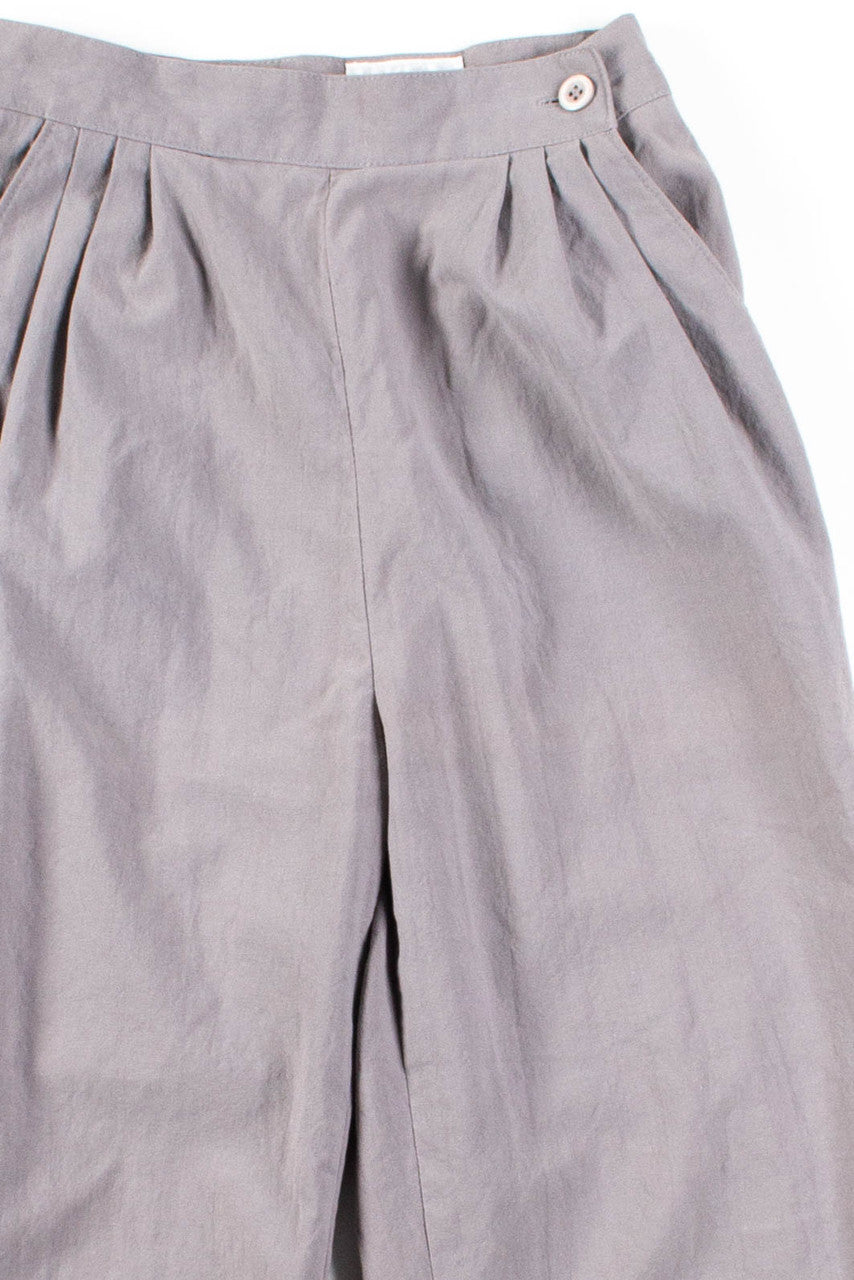 Grey Pleated High Waisted Pants (sz. 3)