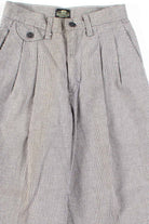 Black Houndstooth Pleated Lee Pants (sz. 4 Petite)