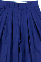 Navy Pleated High Waisted Pants