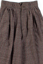 Brown Tweed High Waisted Pants