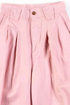 Pink Pleated High Waisted Vintage Pants (sz. 5)
