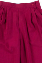 Burgundy Pull-On Pants w/ Stirrups (sz. 6 Average)