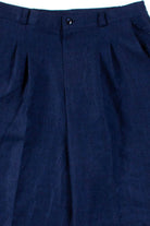 Navy Pleated Pants (sz. 12)