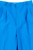 Blue Sansabelt Pleated Pants (sz. 10)