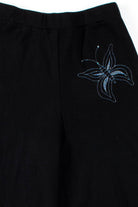 Black Butterfly Palazzo Pants (sz. 13/14)