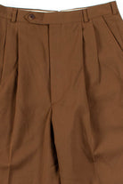 Brown Pleated Vintage Pants (sz. 8)