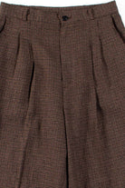 Brown Tweed Pleated Vintage Pants (sz. 10)
