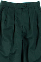 Dark Green Pleated Vintage Pants (sz. 8)
