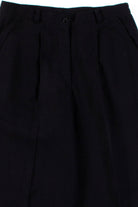 Black Pleated Vintage Pants (sz. 10)