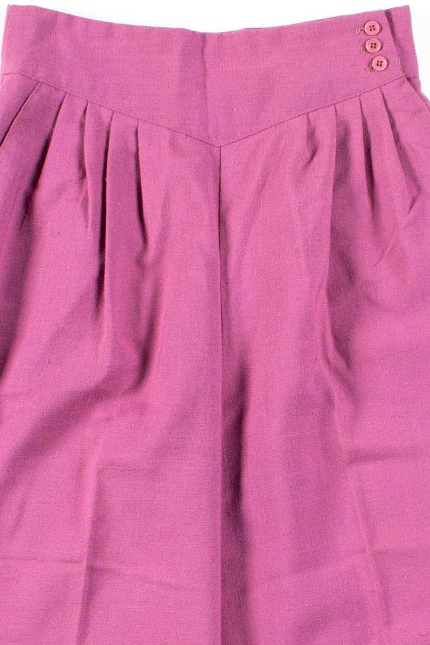 Lavender Wrap Waist Pleated Vintage Pants (sz. 5/6)
