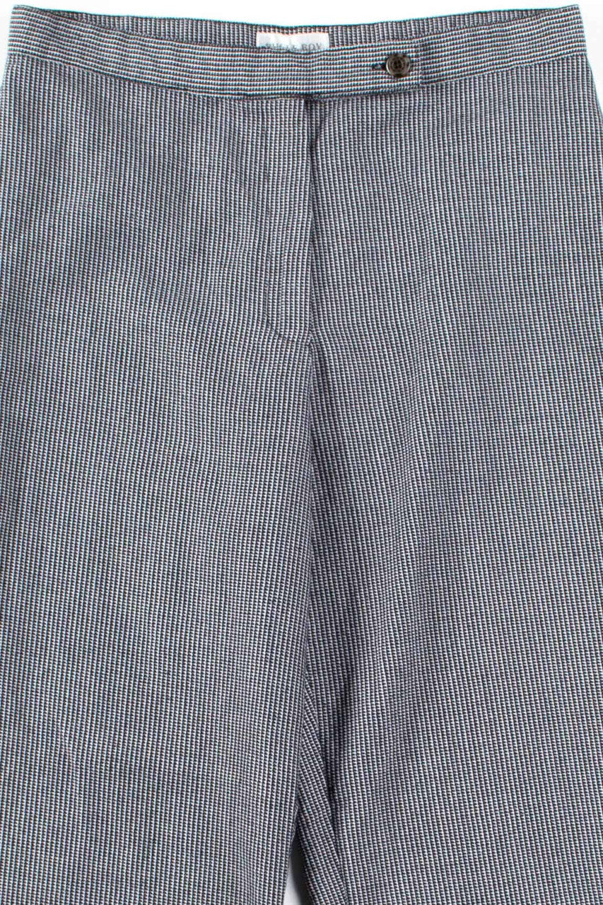 Black Houndstooth Straight Leg Vintage Pants (sz. 6)