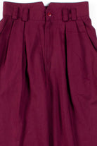 Burgundy Pleated Vintage Pants (sz. 5/6)