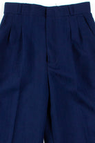 Navy Striped Pleated Vintage Pants (sz. 9/10)