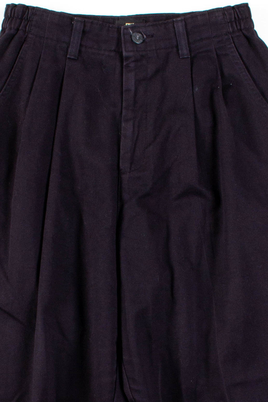 Lee Black Pleated Vintage Pants (sz. 6 Pet.)