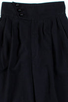 Black Three Button Pleated Vintage Pants (sz. 3)