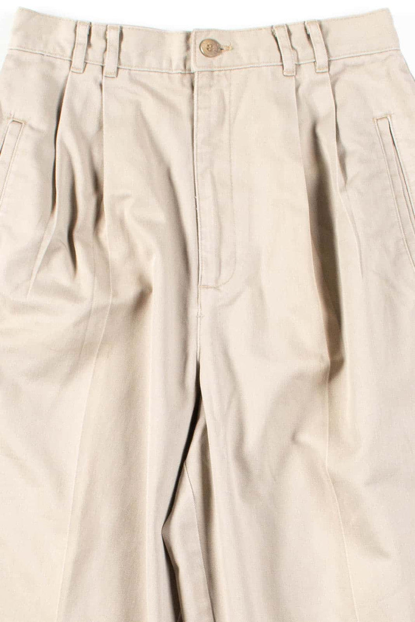 Khaki Pleated Vintage Pants (sz. 8A)