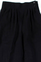 Black Pleated Vintage Pants w/ Stirrups (sz. 6)