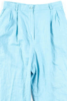 Light Blue Linen Vintage Pants (sz. 12)