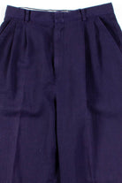 Dark Purple Pleated Vintage Pants (sz. 10)