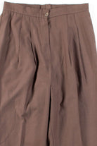 Brown Pleated Vintage Pants