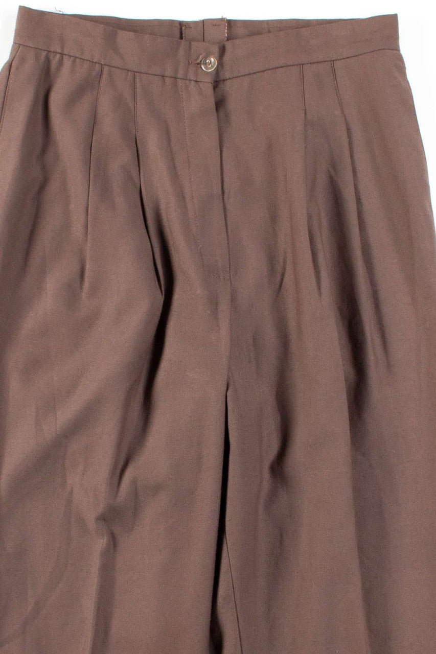Brown Pleated Vintage Pants