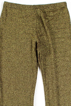 Gold Metallic Striped Flared Leggings (sz. Large)
