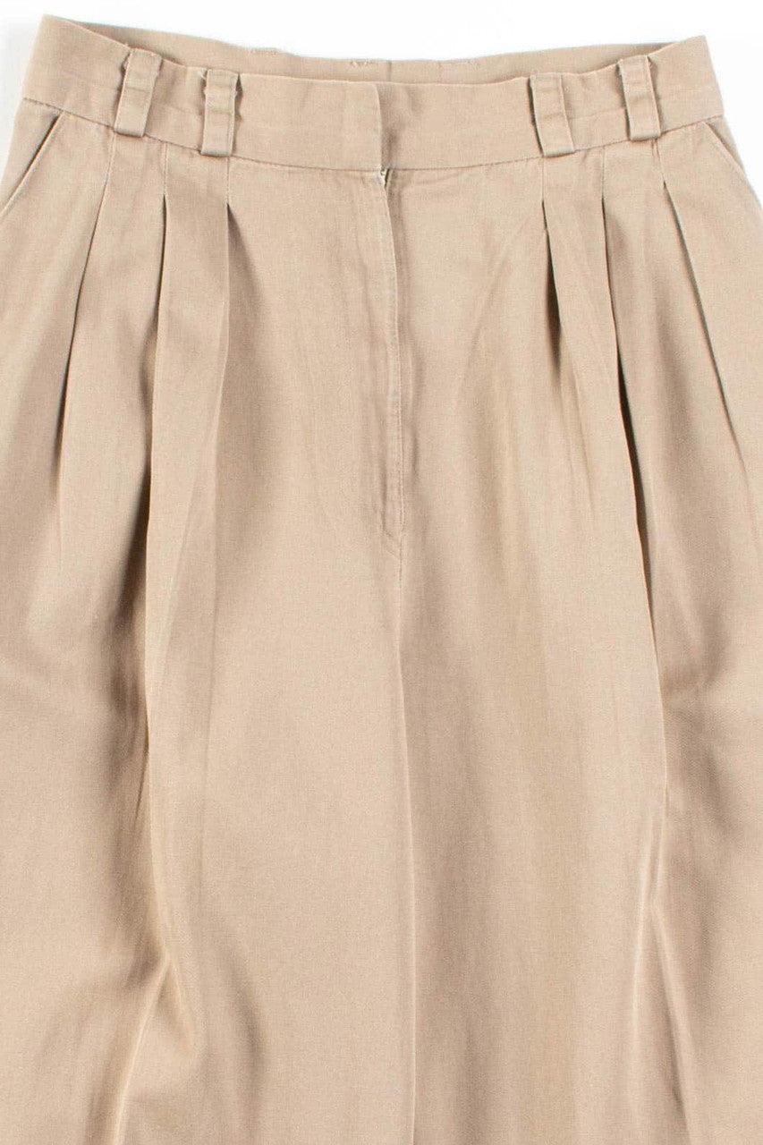 Vintage Pleated Khaki Pants