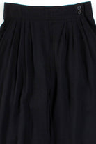 Black Pleated Pants w/ Stirrups (sz. 8)