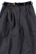 Grey Pleated Belted Pants (sz. 4P)