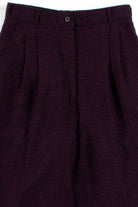 Dark Purple Woolrich Pleated Pants (sz. 10)