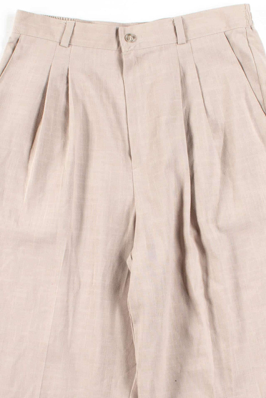 Tan Pleated Pants (sz. 14)
