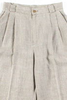 Olive Houndstooth Pleated Pants (sz. 6)