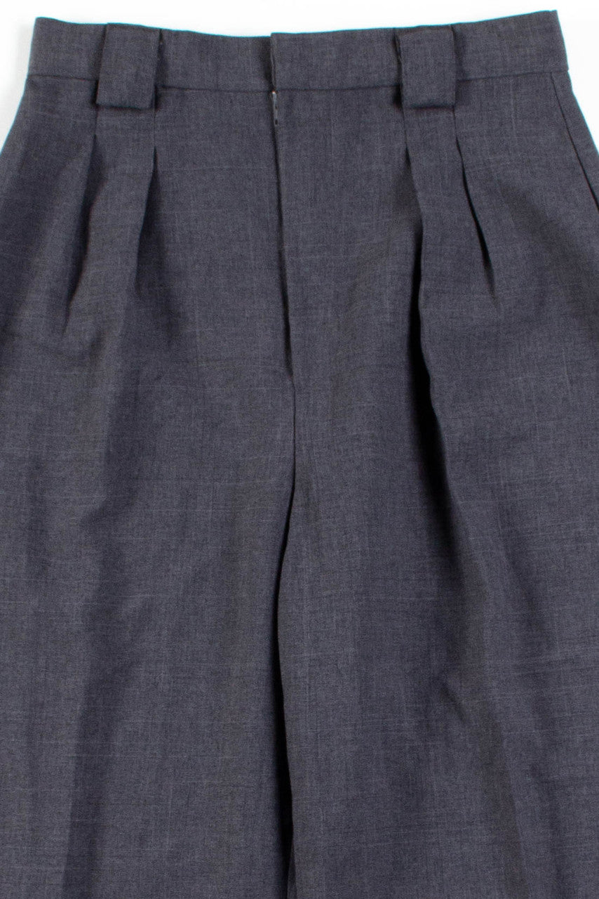 Grey Pleated Pants