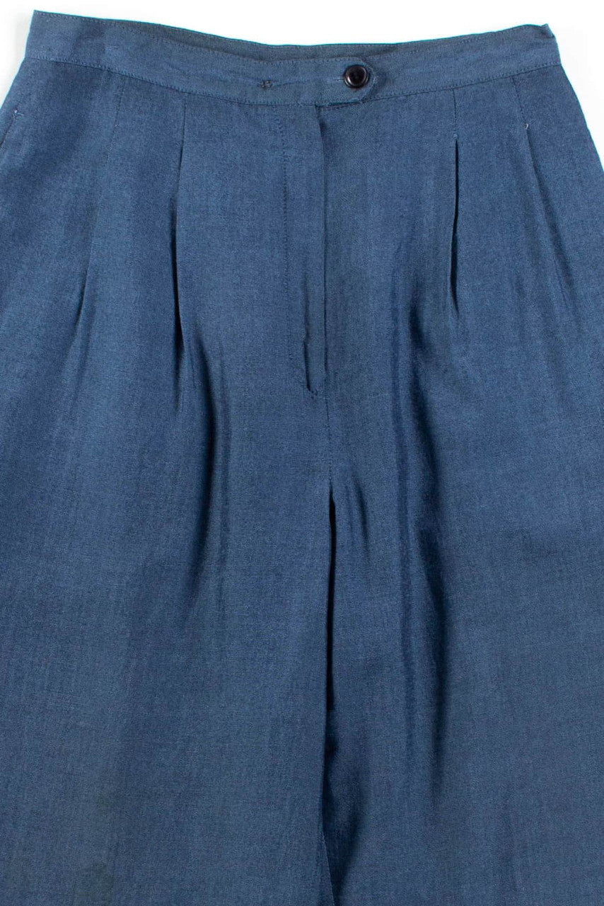 Chambray Pleated Pants (sz. 4)