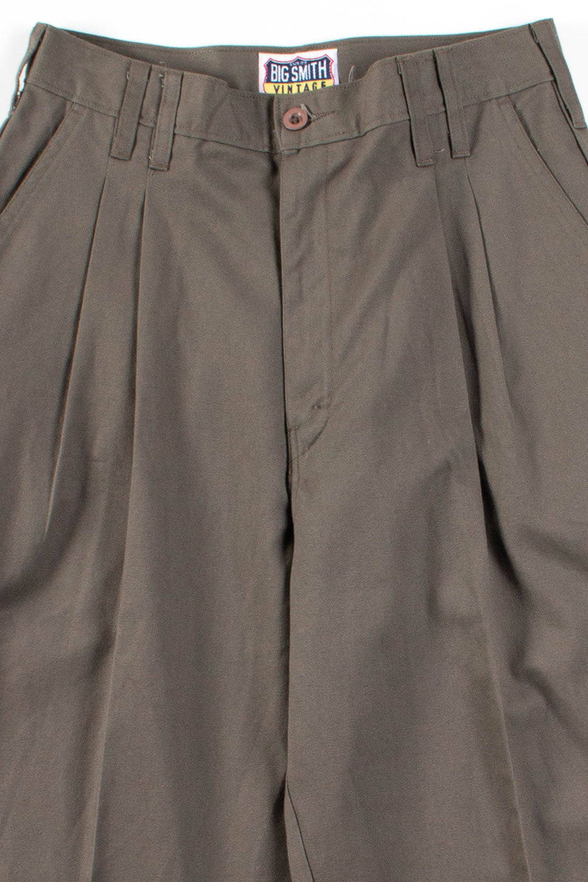 Olive Pleated Pants (sz. 12 Short)