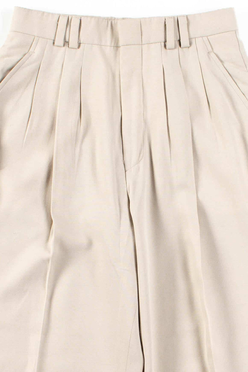 Tan Pleated Pants (sz. 10) 1