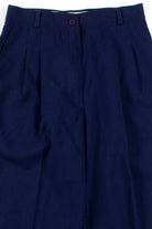 Navy Pleated Pants (sz. 11)