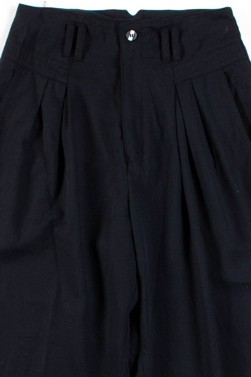 Black Pleated Pants