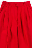 Red Pleated Pants (sz. 6P)