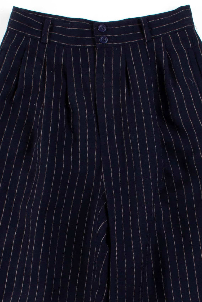 Black Pinstriped Pants (sz. 8)