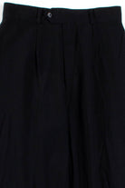 Black Pleated Pants w/ Stirrups (sz. 10)